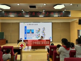 南京市江宁上坊新城小学红会开展近视防控知识讲座 (2)